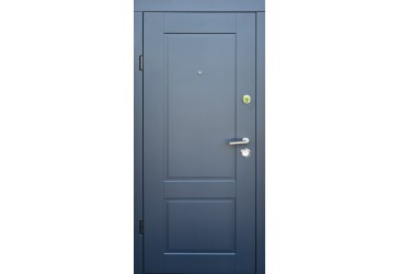 Вхідні Двері Еталон Соната антрацит/біле дерево Qdoors