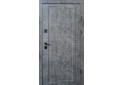 Входные Двери Мироу мрамор темный белая эмаль + зеркало Qdoors