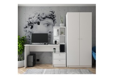 Офісний стіл Т7 136х55х138 Білий